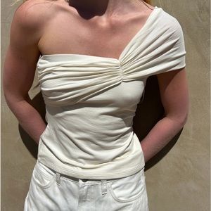 One Shoulder Knit Top